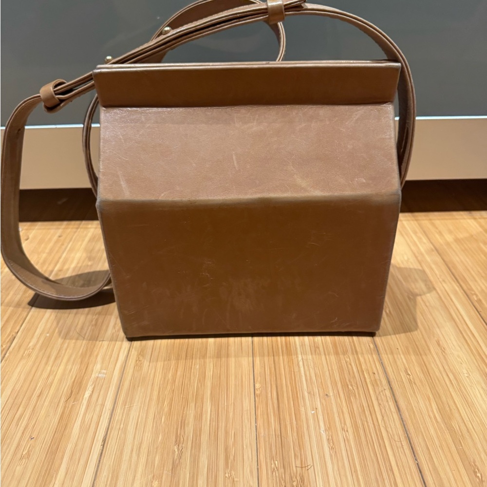 864 Milk Carton Leather Bag